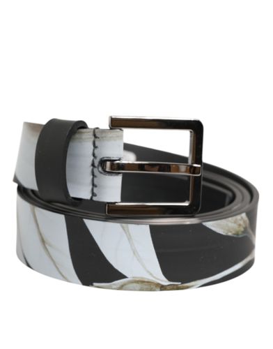 PVC Floral Silver Buckle Men Men's Belt - Dolce & Gabbana - Modalova