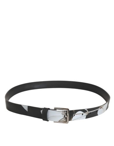 PVC Floral Silver Buckle Men Men's Belt - Dolce & Gabbana - Modalova