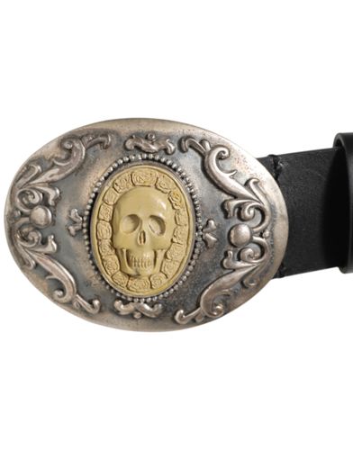 Leather Ornate Metal Buckle Men Men's Belt - Dolce & Gabbana - Modalova