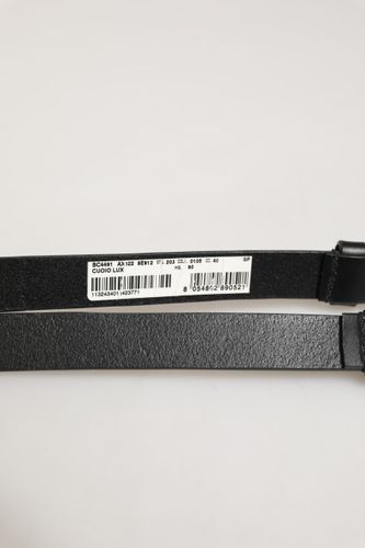 Double Strap Leather Silver Buckle Men's Belt - Dolce & Gabbana - Modalova