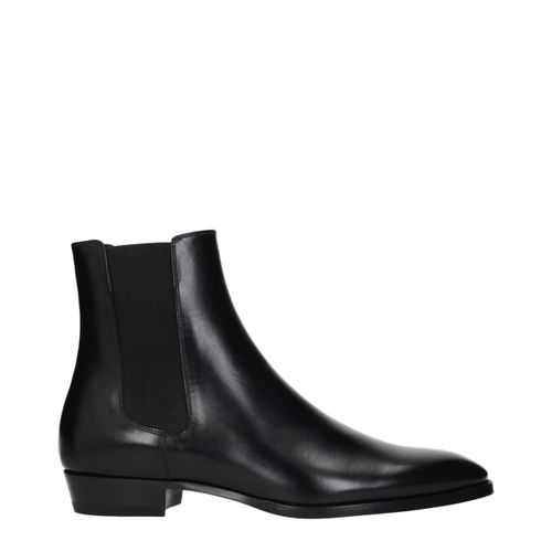 Leather Ankle Men's Boots - Celine - Modalova