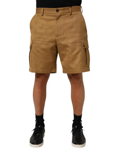 Cotton Stretch Logo CargoBermuda Men's Shorts - Dolce & Gabbana - Modalova