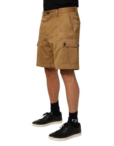 Cotton Stretch Logo CargoBermuda Men's Shorts - Dolce & Gabbana - Modalova