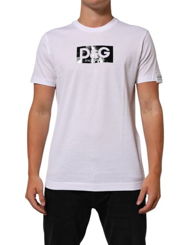 Logo Print Cotton Crew Neck Men's T-shirt (Pre-Owned) - Dolce & Gabbana - Modalova