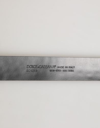 Exotic Leather DG Logo Buckle Men's Belt - Dolce & Gabbana - Modalova