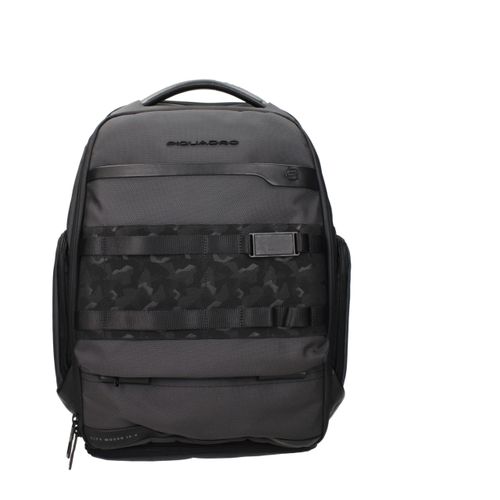 Piquadro Gray Fabric Men's Backpack - Piquadro - Modalova