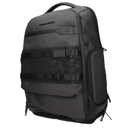 Piquadro Gray Fabric Men's Backpack - Piquadro - Modalova