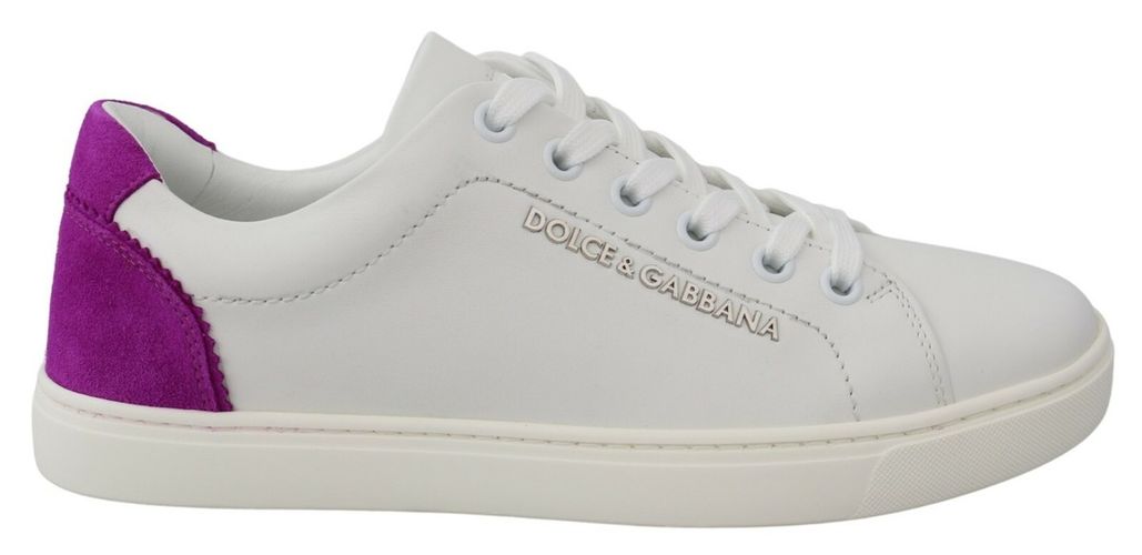 Suede Leather Low Top Sneakers Women's Shoes - Dolce & Gabbana - Modalova