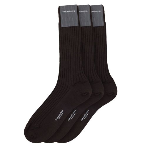 ZEGNA Brown Wool Men's Socks - ZEGNA - Modalova