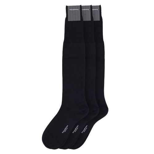ZEGNA Black Wool Men's Socks - ZEGNA - Modalova