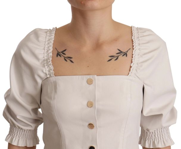 Square Neck Button Down Crop Women's Blouse (Pre-Owned) - PINKO - Modalova