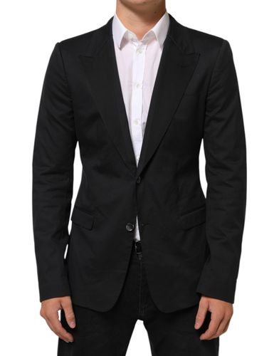 Cotton 2 Buttons Suit Jacket Men's Blazer - Dolce & Gabbana - Modalova
