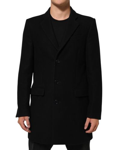 Wool Buttoned Men Trench Coat Men's Jacket (Pre-Owned) - Dolce & Gabbana - Modalova
