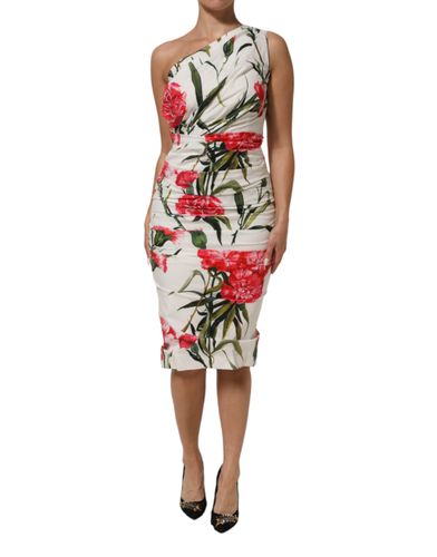 Floral One Shoulder Sheath Women's Dress - Dolce & Gabbana - Modalova