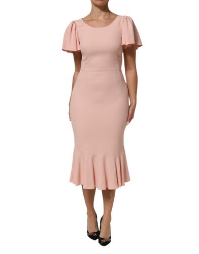 Viscose Fit Flared Sheath Midi Women's Dress (Pre-Owned) - Dolce & Gabbana - Modalova