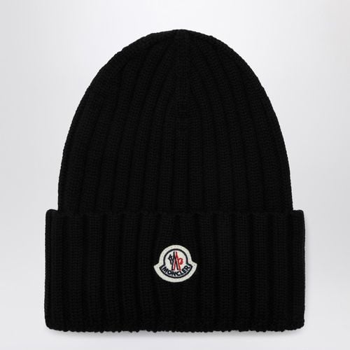 Black wool bonnet - Moncler - Modalova