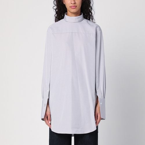 Checked popeline turtleneck shirt - Dries Van Noten - Modalova