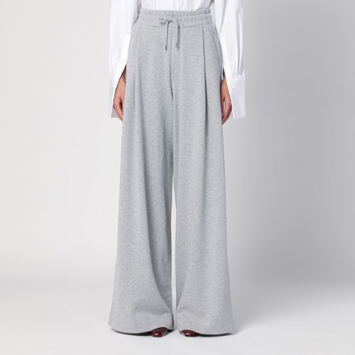 Fleece palazzo trousers grey - Dries Van Noten - Modalova