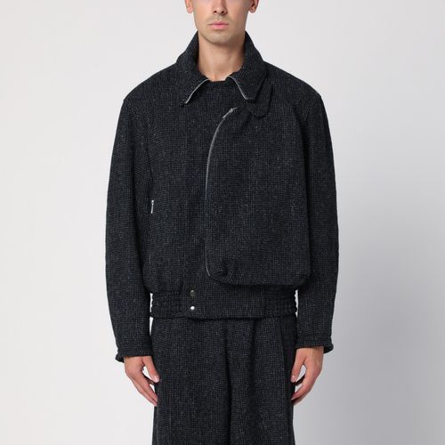 Black wool bomber jacket - Dries Van Noten - Modalova