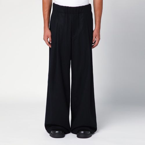 Marineblaue Baggy Pants aus Wolle - Dries Van Noten - Modalova