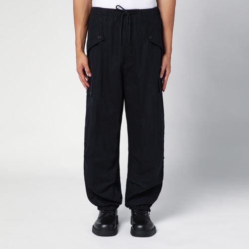 Schwarze Cargohose mit Kordelzug - Dries Van Noten - Modalova