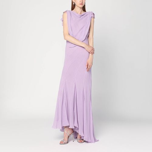 Long dress with light ruffles - Alberta Ferretti - Modalova
