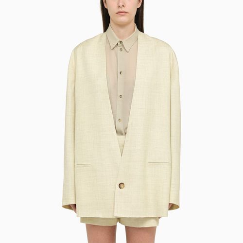 Light single-breasted jacket in linen blend - Philosophy - Modalova