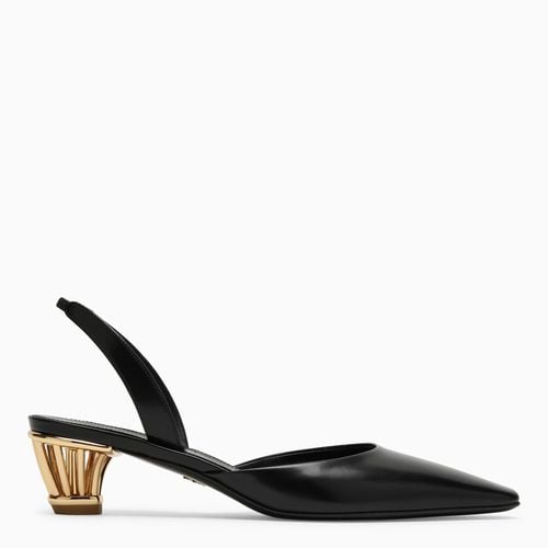 Schwarzer Slingback mit Käfigabsatz - Ferragamo - Modalova