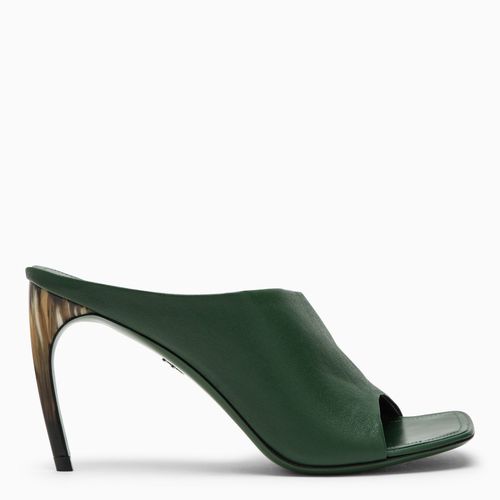 Forest green slide with curved heel - Ferragamo - Modalova