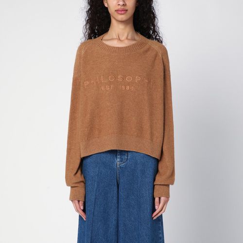 Beige over sweater in wool blend - Philosophy - Modalova