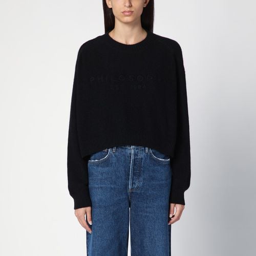 Black over sweater in wool blend - Philosophy - Modalova