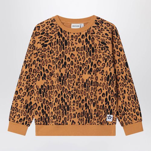 Organic cotton leopard crewneck sweatshirt - Mini Rodini - Modalova