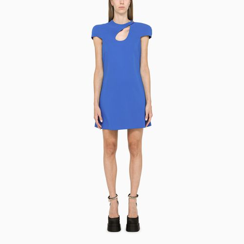 Short blue cut-out dress - Versace - Modalova