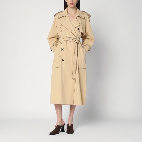 Double-breasted trench coat in cotton - Dries Van Noten - Modalova