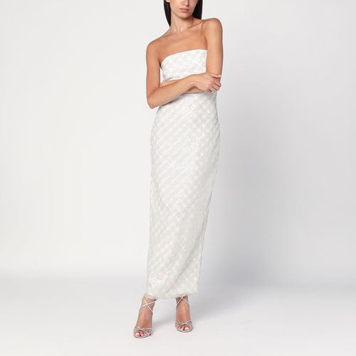 Long cream-colored dress with sequins - ROTATE Birger Christensen - Modalova
