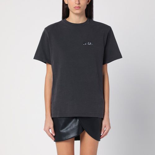 Black cotton T-shirt - ROTATE Birger Christensen - Modalova