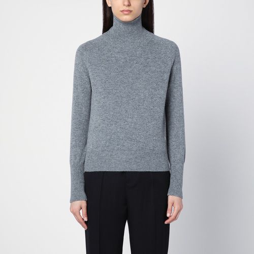 Grauer Rollkragenpullover aus Wolle - Victoria Beckham - Modalova