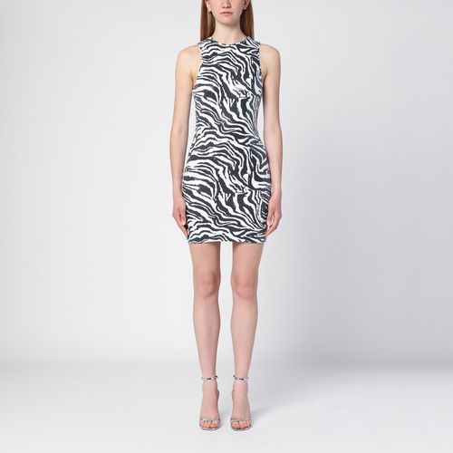 Sequined mini dress with zebra print - ROTATE Birger Christensen - Modalova