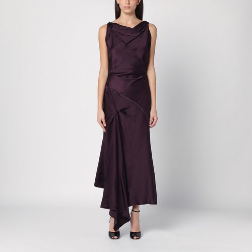 Pflaumenfarbenes asymmetrisches Midikleid - Victoria Beckham - Modalova