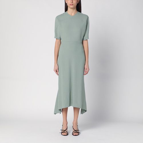 Abito midi verde in misto lana - Victoria Beckham - Modalova