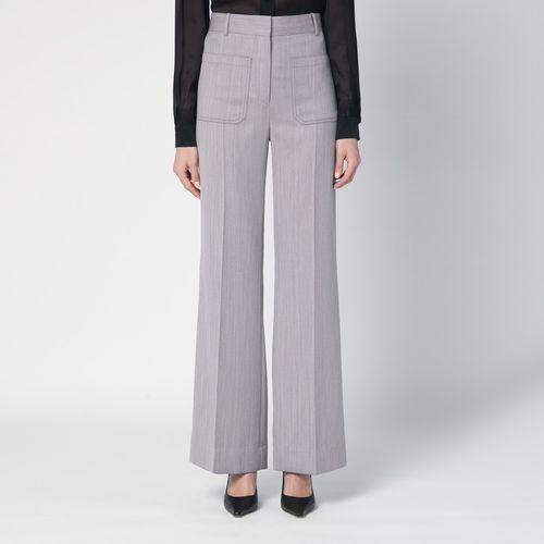 Pantalone Alina grey in wool - Victoria Beckham - Modalova