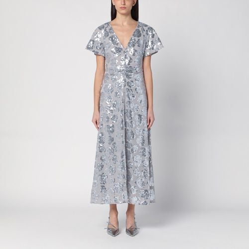 Abito midi chiaro in chiffon con paillettes - ROTATE Birger Christensen - Modalova