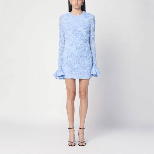 Blue mini dress with flower embroidery - ROTATE Birger Christensen - Modalova