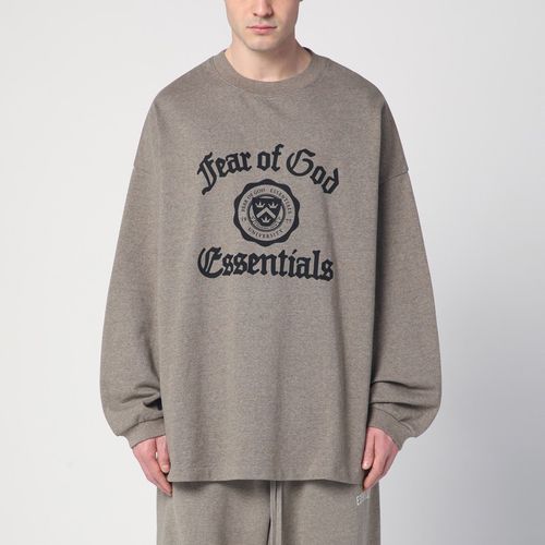 Long sleeve Heather T-Shirt with University logo - Fear of God Essentials - Modalova