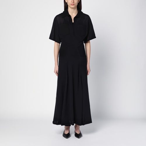 Semi-transparent knit long dress - Victoria Beckham - Modalova