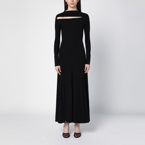 Black viscose dress with cut-out - Victoria Beckham - Modalova