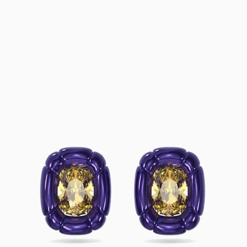 Purple/yellow Dulcis clip earrings - Swarovski - Modalova