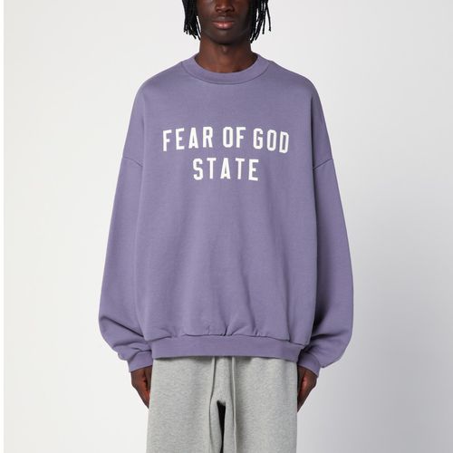 Lavender coloured sweatshirt with embroidered logo - Fear of God Essentials - Modalova