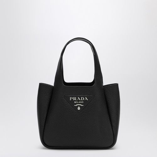 Mini borsa a mano nera in pelle - Prada - Modalova