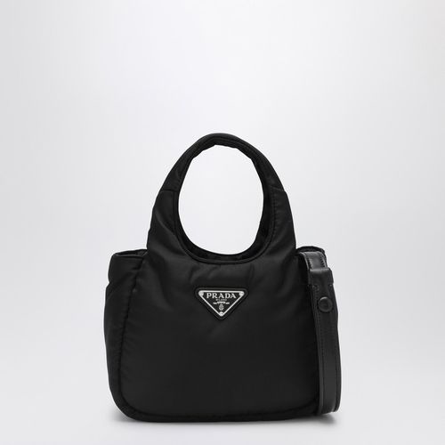 Mini borsa Soft nera in Re-Nylon imbottita - Prada - Modalova